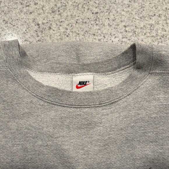 Vintage 90s Nike XL Boxy Oversized Gray Crewneck Pullover Sweater Sweatshirt - Picture 15 of 15